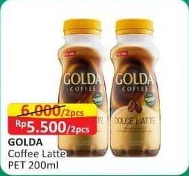 Promo Harga Golda Coffee Drink Dolce Latte 200 ml - Alfamart