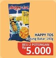 Promo Harga HAPPY TOS Tortilla Chips Jagung Bakar/Roasted Corn 140 gr - Alfamidi