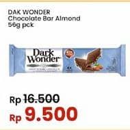 Promo Harga Dark Wonder Chocolate Almond 56 gr - Indomaret