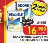 Promo Harga INDOMILK Susu Kental Manis Cokelat, Plain 370 gr - Superindo