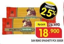 Promo Harga San Remo Instant Spaghetti 500 gr - Superindo