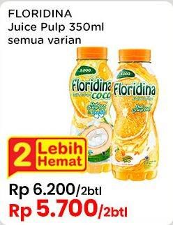 Promo Harga Floridina Juice Pulp Orange All Variants 350 ml - Indomaret