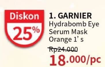 Promo Harga Garnier Hydra Bomb Eye Serum Mask Orange 6 gr - Guardian