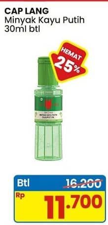 Promo Harga Cap Lang Minyak Kayu Putih 30 ml - Indomaret