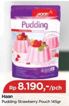 Promo Harga Haan Pudding Strawberry 145 gr - TIP TOP