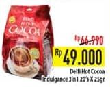 Promo Harga Delfi Hot Cocoa Indulgence per 20 sachet 25 gr - Hypermart