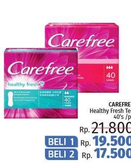 Promo Harga Carefree Healthy Fresh 40 pcs - LotteMart