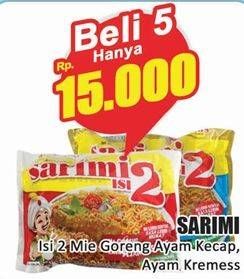 Promo Harga Sarimi Mi Goreng Isi 2 Ayam Kecap, Ayam Kremess 125 gr - Hari Hari