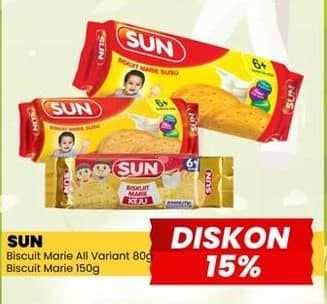 Promo Harga SUN Marie Biscuit All Variants 80 gr - Yogya