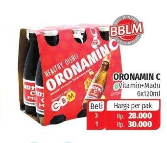 Promo Harga ORONAMIN C Drink per 6 botol 120 ml - Lotte Grosir