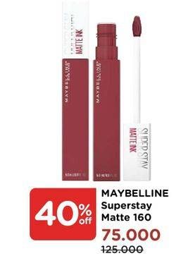 Promo Harga MAYBELLINE Super Stay Matte Ink  - Watsons