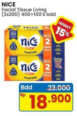 Promo Harga Nice Facial Tissue 200 sheet - Indomaret