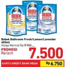 Promo Harga BEBEK Bathroom Lemon, Fresh, Lavender 400 ml - Carrefour