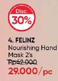 Promo Harga Felinz Nourishing Hand Mask 2 pcs - Guardian