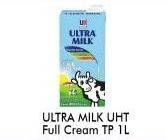 Promo Harga ULTRA MILK Susu UHT Full Cream 1000 ml - Alfamart