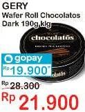 Promo Harga CHOCOLATOS Wafer Roll Cokelat Dark 190 gr - Indomaret