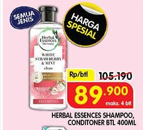 Promo Harga Herbal Essence Shampoo/Conditioner  - Superindo