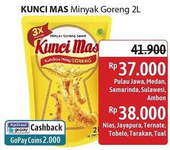 Promo Harga Kunci Mas Minyak Goreng 2000 ml - Alfamidi