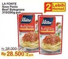 Promo Harga LA FONTE Saus Pasta Bolognese 290 gr - Indomaret