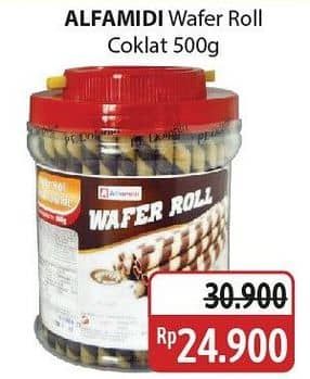 Promo Harga Alfamidi Wafer Roll Cokelat 600 gr - Alfamidi