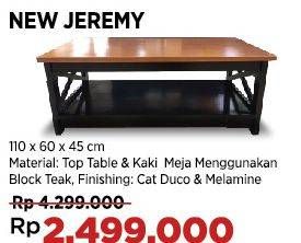 Promo Harga New Jeremy Wood Cofee Table  - COURTS
