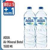 Promo Harga AQUA Air Mineral 1500 ml - Hypermart