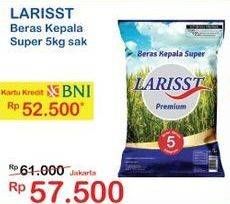 Promo Harga Larisst Beras Kepala Super 5000 gr - Indomaret