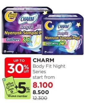 Promo Harga Charm Safe Night Wing 29cm 9 pcs - Watsons
