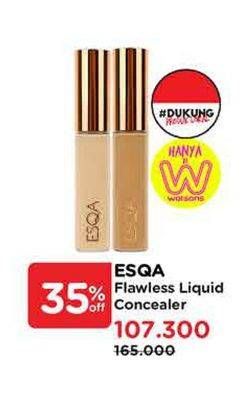 Promo Harga ESQA Flawless Liquid Concealer 15 ml - Watsons