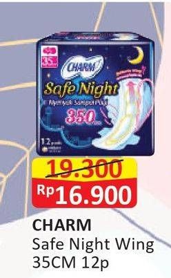 Promo Harga Charm Safe Night Wing 35cm 12 pcs - Alfamart