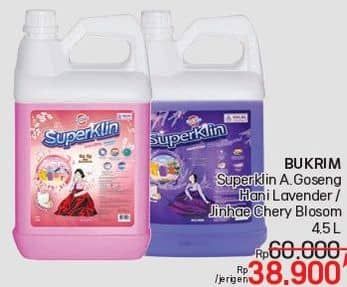 Promo Harga Bukrim Deterjen Cair Super Klin  Goseong Hani Lavender, Jinhae Cherry Blossom 4500 ml - LotteMart