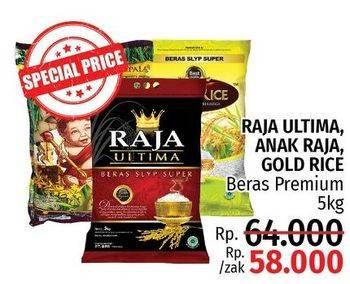 Promo Harga Raja Ultima/Anak Raja/Gold Rice Beras Premium  - LotteMart