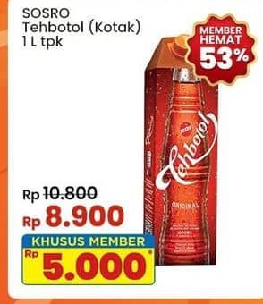 Promo Harga Sosro Teh Botol Original 1000 ml - Indomaret