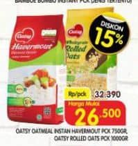 Promo Harga Oatsy Oatmeal Multi Grain, Whole Grain Rolled Oats 750 gr - Superindo