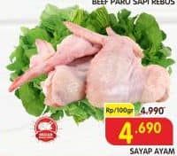 Promo Harga Ayam Sayap per 100 gr - Superindo