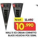 Promo Harga WALLS Cornetto Black Hojicha 135 ml - Superindo