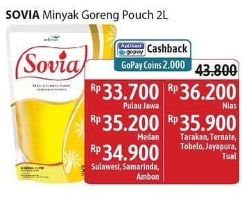 Promo Harga Sovia Minyak Goreng 2000 ml - Alfamidi