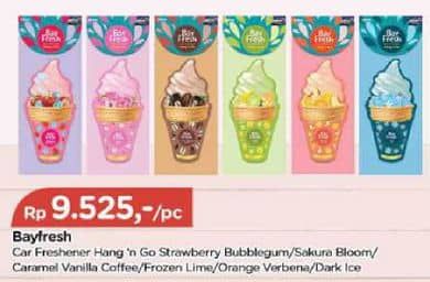 Promo Harga Bayfresh Hang N Go Strawberry Bubblegum, Sakura Bloom, Caramel Vanilla, Frozen Lime, Orange Verbena, Dark Ice 1 pcs - TIP TOP