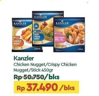 Promo Harga Kanzler Chicken Nugget Original, Crispy, Stick Crispy 450 gr - TIP TOP