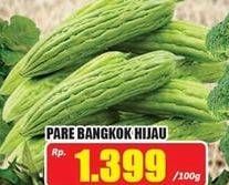 Promo Harga Pare Bangkok Hijau per 100 gr - Hari Hari