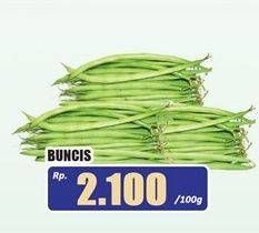 Promo Harga Buncis per 100 gr - Hari Hari