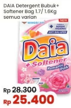 Promo Harga Daia Deterjen Bubuk All Variants 1700 gr - Indomaret