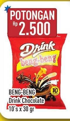 Promo Harga Beng-beng Drink Chocolate per 10 sachet 30 gr - Hypermart