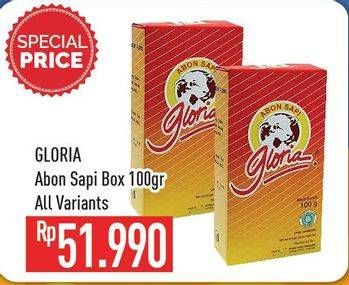 Promo Harga GLORIA Abon Sapi All Variants 100 gr - Hypermart