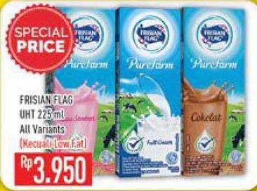 Promo Harga FRISIAN FLAG Susu UHT Purefarm All Variants 225 ml - Hypermart