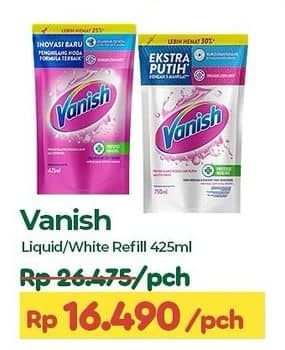 Promo Harga Vanish Penghilang Noda Cair Pink, Putih 425 ml - TIP TOP