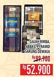 Promo Harga Gajah Rimba/Abbas/Pyramid Sarung Dewasa  - Hypermart