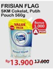 Promo Harga FRISIAN FLAG Susu Kental Manis Cokelat, Putih 560 gr - Alfamart