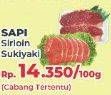 Promo Harga Sapi Sirloin/Sukiyaki  - Yogya