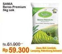 Promo Harga Sania Beras Premium 5000 gr - Indomaret